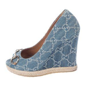 Authentic Gucci Wedges Shoes Heels Platforms 7